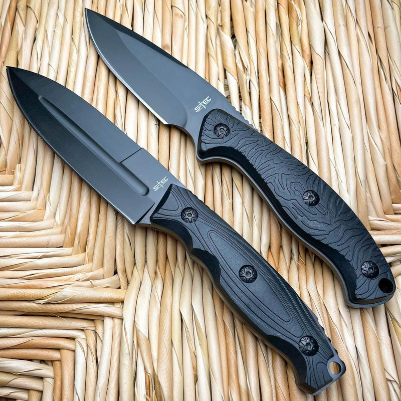 9" Military Camping Survival Hunting Fixed Blade Rambo Combat Knife w/ Sheath - BLADE ADDICT