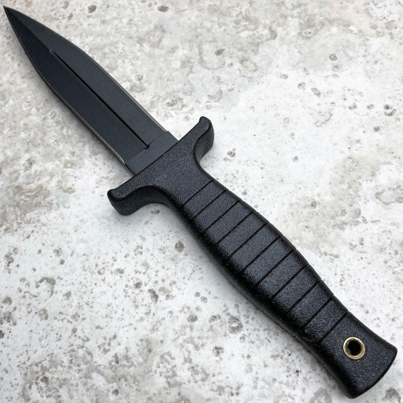 9" TACTICAL COMBAT BOOT KNIFE Survival Hunting MILITARY Fixed Blade - BLADE ADDICT