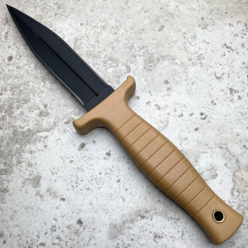 9" TACTICAL COMBAT BOOT KNIFE Survival Hunting MILITARY Fixed Blade - BLADE ADDICT