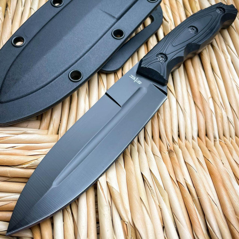 9" Military Camping Survival Hunting Fixed Blade Rambo Combat Knife w/ Sheath A - BLADE ADDICT