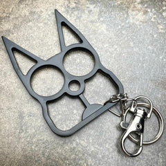 Self Defense Cat Keychain Black - BLADE ADDICT