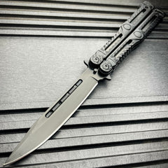 Axis Balisong Butterfly Knife Black w/ Black Blade - BLADE ADDICT
