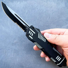 Lurker OTF Series Black w/ White - BLADE ADDICT