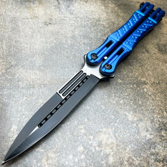 Prospect Balisong Butterfly Knife Blue - BLADE ADDICT