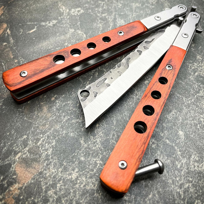 Cleaversong Butterfly Knife Limited Edition Brown - BLADE ADDICT
