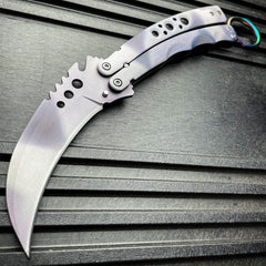 CSGO Karambit Balisong (Limited Edition) Grey - BLADE ADDICT