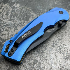 M-TECH Blue Camping Pocket Knife - BLADE ADDICT