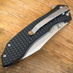 Master USA Classic Everyday Carry Spring Assisted Open Folding Pocket Knife Wood - BLADE ADDICT