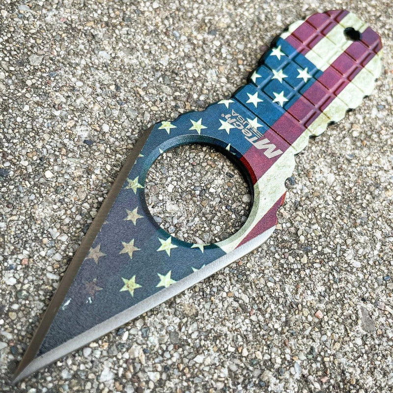 MTECH USA American Flag Neck Knife - BLADE ADDICT
