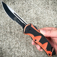 Escape Rescue OTF Knife Orange - EMS EMT - BLADE ADDICT