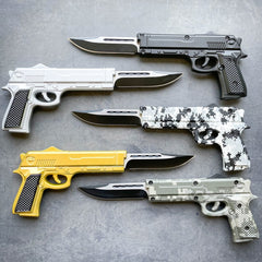 Pistol Style OTF Auto Knife - BLADE ADDICT