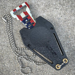 Spear Point Neck Knife USA Flag - BLADE ADDICT