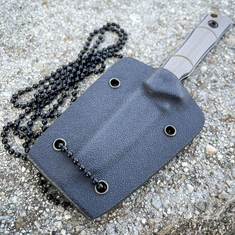 Tac-Force Everyday Carry Military Fixed Blade Neck Knife Tanto Blade w/ Sheath - BLADE ADDICT