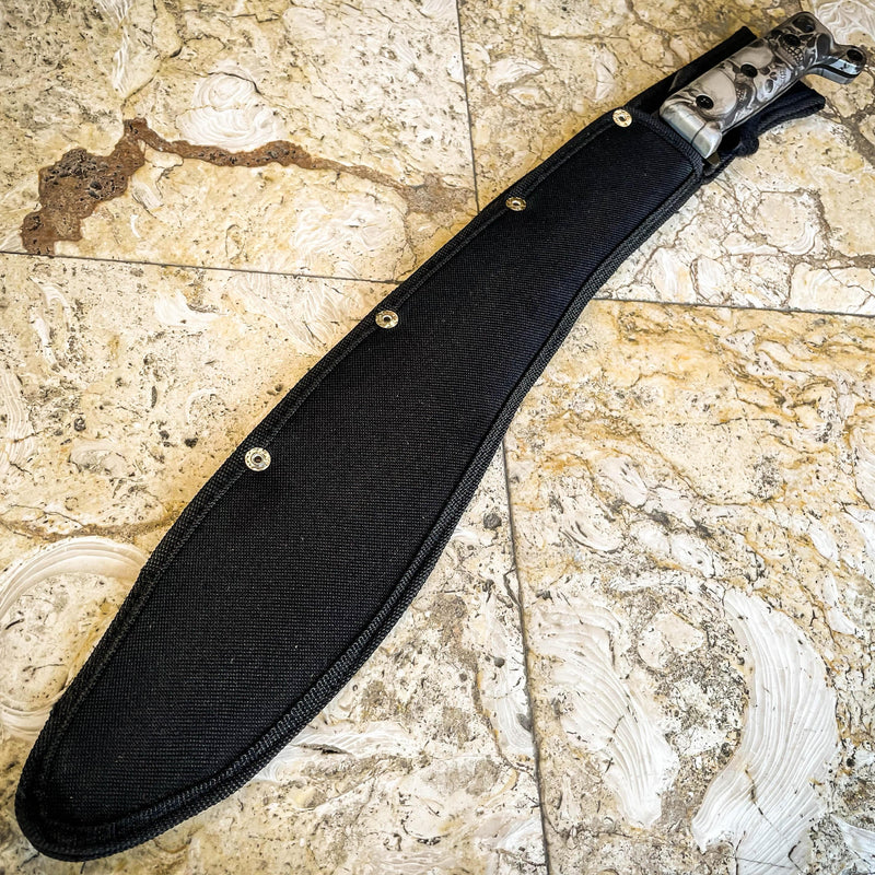 21" ZOMBIE BOWIE FULL TANG RAMBO MACHETE TACTICAL SURVIVAL HUNTING KUKRI KNIFE - BLADE ADDICT