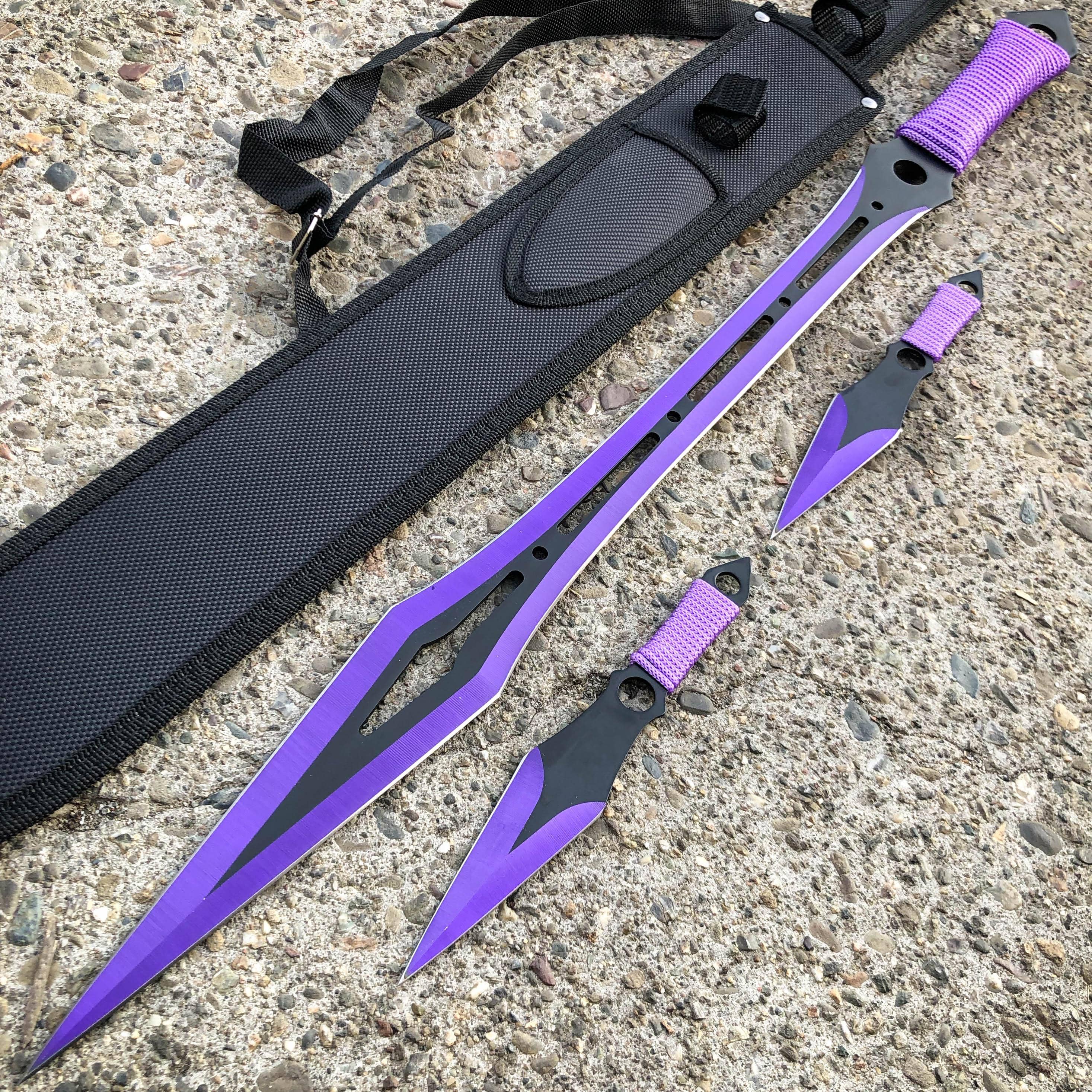 https://www.bladeaddict.com/cdn/shop/products/blade-addict-machete-purple-27-ninja-machete-sword-tactical-fixed-blade-w-2-throwing-knife-sheath-set-22754691580103.jpg?v=1647639021
