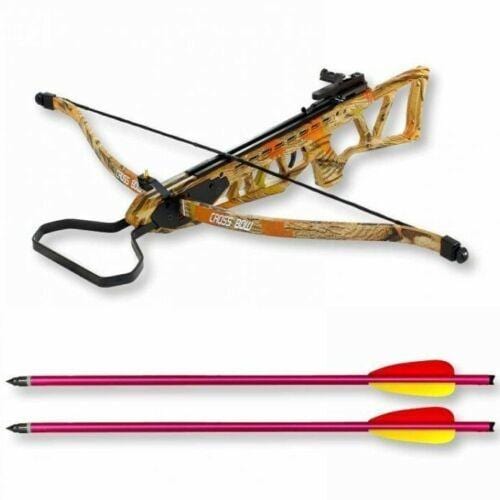 120 LB ARCHERY HUNTING Gun CAMO PISTOL CROSSBOW W/ ARROWS BOLTS XBOW - BLADE ADDICT