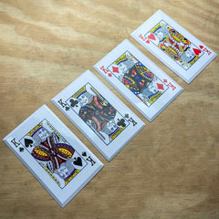 4PC KINGS Throwing Cards - BLADE ADDICT