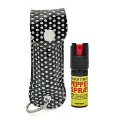 Self Defense Pepper Spray - 1/2 oz Compact Size Maximum Strength Police Grade Formula Best Self Defense Tool Black Bling - BLADE ADDICT