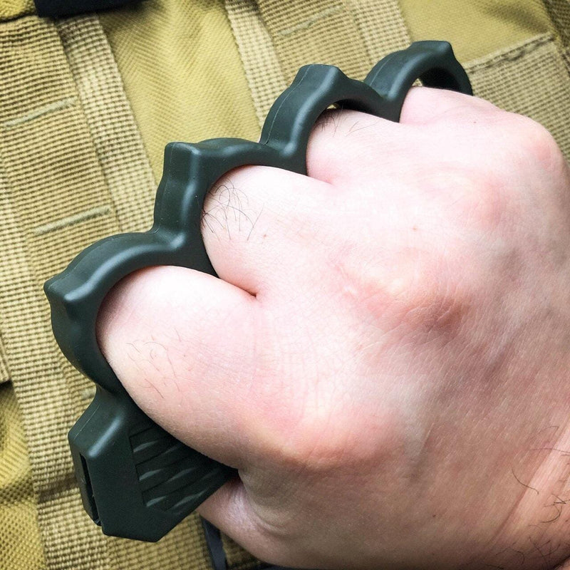 9" Tactical Knuckle OTF Grey - BLADE ADDICT