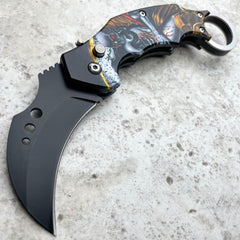 Skeleton Auto Karambit B - BLADE ADDICT