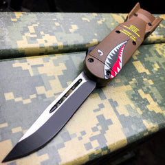 Shark Bomb FIGHTER OTF Bronze Single Sided Blade - BLADE ADDICT