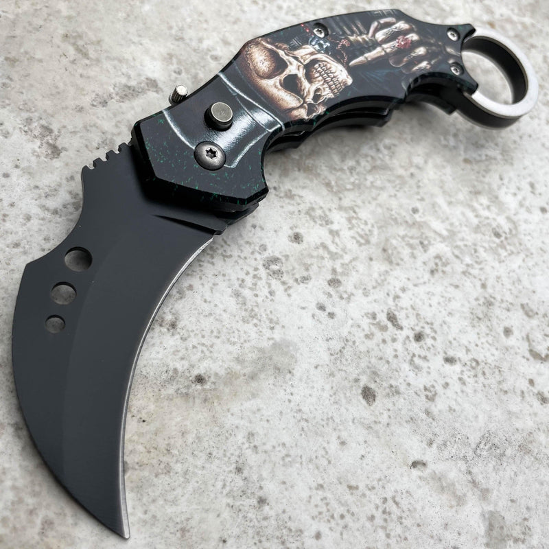 Skeleton Auto Karambit C - BLADE ADDICT