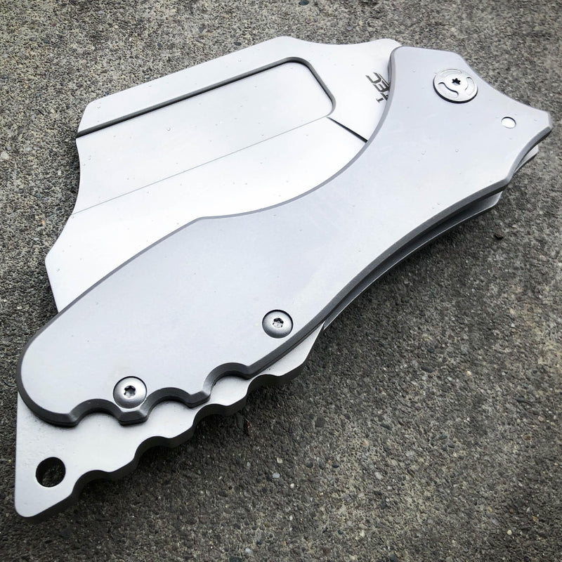 Giant Broad Head "HULK" Folding Cleaver - BLADE ADDICT