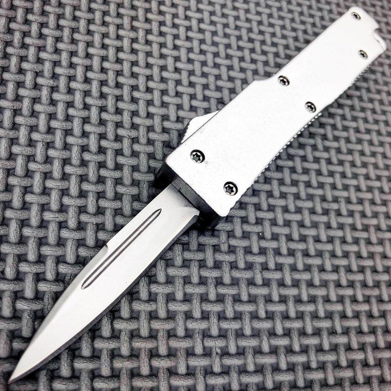 Everyday Carry Micro Wasp OTF Silver - BLADE ADDICT