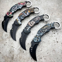 Skeleton Auto Karambit - BLADE ADDICT