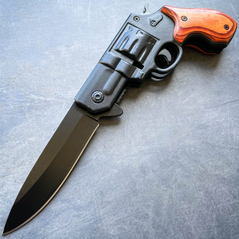 Revolver Spring Assisted Pocket Knife - BLADE ADDICT