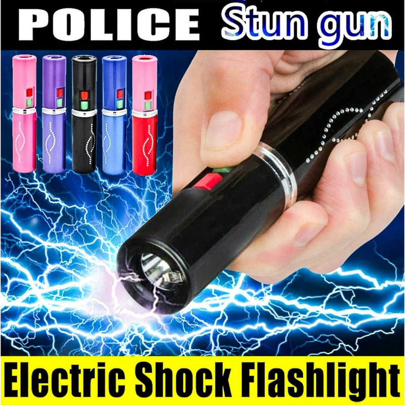 300 Million Volt Lipstick Stun Gun w/ LED Rechargeable Flashlight NEW - BLADE ADDICT