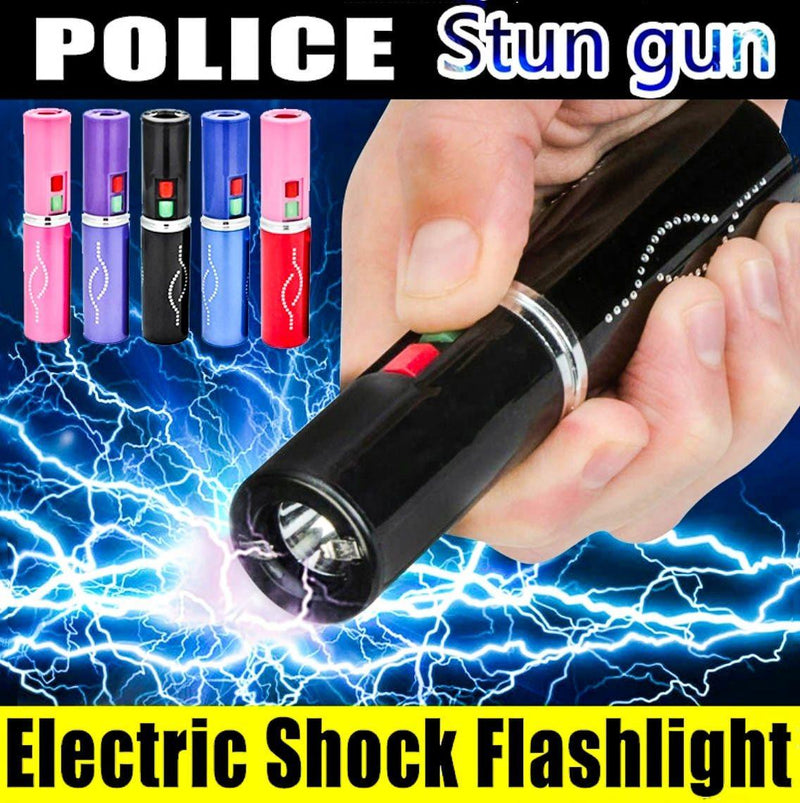 300 Million Volt Lipstick Stun Gun w/ LED Rechargeable Flashlight NEW - BLADE ADDICT