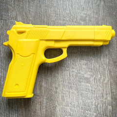 3PC Practice Training Pistol Gun Polypropylene Dummy Rubber Glock & Knife Combo - BLADE ADDICT