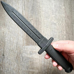 3PC Practice Training Pistol Gun Polypropylene Dummy Rubber Glock & Knife Combo - BLADE ADDICT