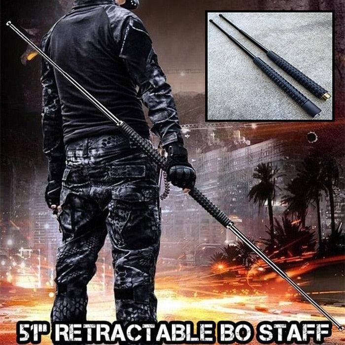 51" RETRACTABLE SELF DEFENSE STAFF ***LIMITED QUANTITY*** - BLADE ADDICT