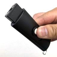 Mini USB Tactical Flashlight Stun Gun Keychain Black - BLADE ADDICT