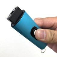 Mini USB Tactical Flashlight Stun Gun Keychain Blue - BLADE ADDICT