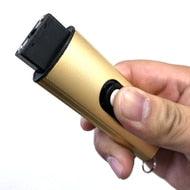 Mini USB Tactical Flashlight Stun Gun Keychain Gold - BLADE ADDICT