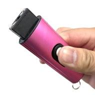 Mini USB Tactical Flashlight Stun Gun Keychain Pink - BLADE ADDICT