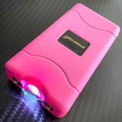 STING-TEC Stun Gun Mini ST-100 499 BV Rechargeable LED Flashlight SET Pink - BLADE ADDICT