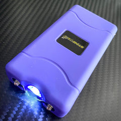 STING-TEC Stun Gun Mini ST-100 499 BV Rechargeable LED Flashlight SET Purple - BLADE ADDICT