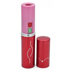 300 Million Volt Lipstick Stun Gun w/ LED Rechargeable Flashlight NEW Red - BLADE ADDICT