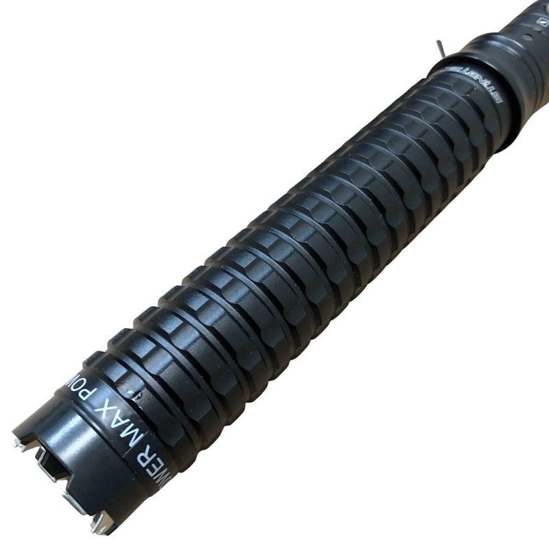 STINGTEC 17" LONG Metal POLICE Stun Gun 350 Million Volt Rechargeable + LED Flashlight - BLADE ADDICT