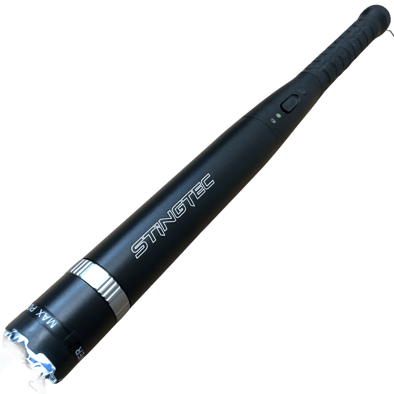 Long Led Flashlight STINGTEC High Power Tactical POLICE Stun Gun LONG LED Flashlight Shock ...