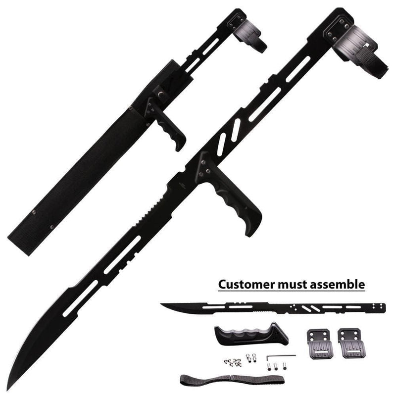 2 PACK COMBO 27.5" LARGE BLOOD RAYNE NINJA VAMPIRE MACHETE SWORD BLADE KNIFE - BLADE ADDICT
