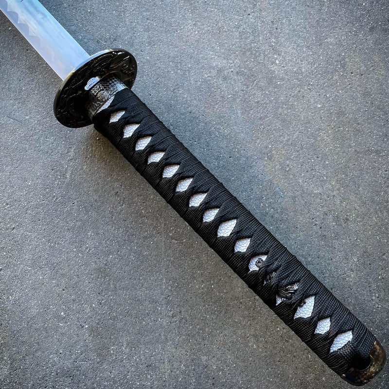 41" Japanese Samurai Sword Katana Dragon Engraved Ninja Blade Bushido Knife NEW - BLADE ADDICT