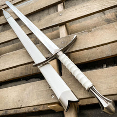 LOTR Medieval Crusader Sword FANTASY Blade A - BLADE ADDICT