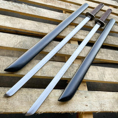 Japanese Samurai Twin Katana Blades Set Steel Swords TSuba Dual w/ Backstrap NEW - BLADE ADDICT