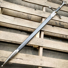 LOTR Medieval Crusader Sword FANTASY Blade - BLADE ADDICT