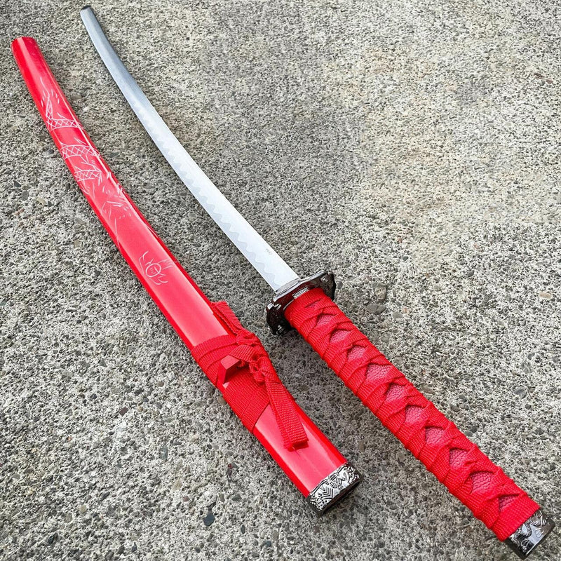 Red Dragon Samurai Katana Sword - BLADE ADDICT